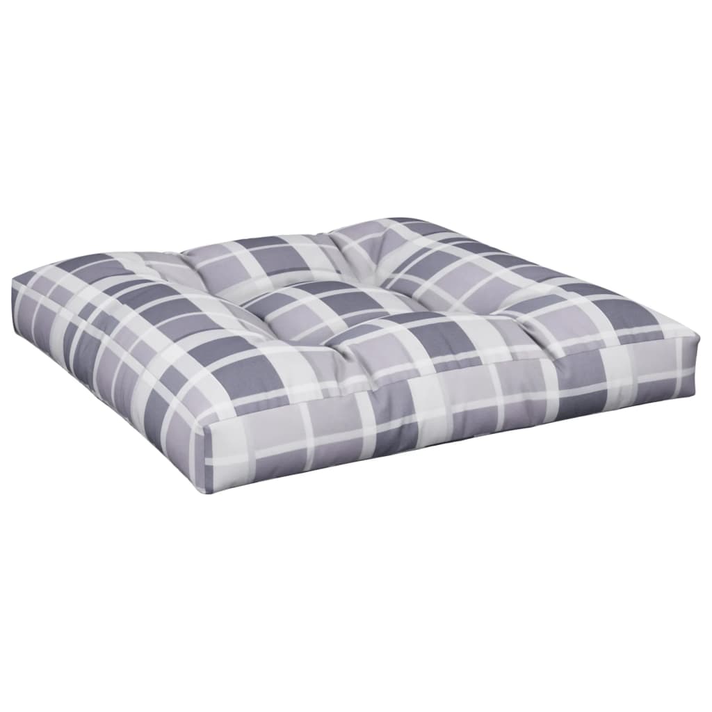 Vidaxl Pallet cushion 80x80x12 cm Fabric diamond pattern Gray