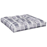 Vidaxl Pallet cushion 80x80x12 cm Fabric diamond pattern Gray