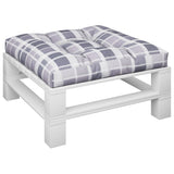 Vidaxl Pallet cushion 80x80x12 cm Fabric diamond pattern Gray