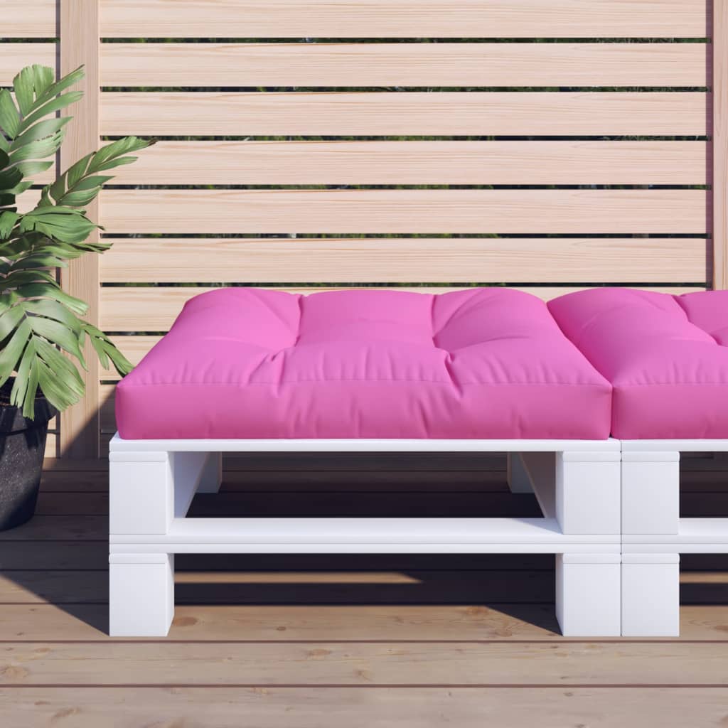 Vidaxl Pallet cushion 80x80x12 cm Fabric Pink
