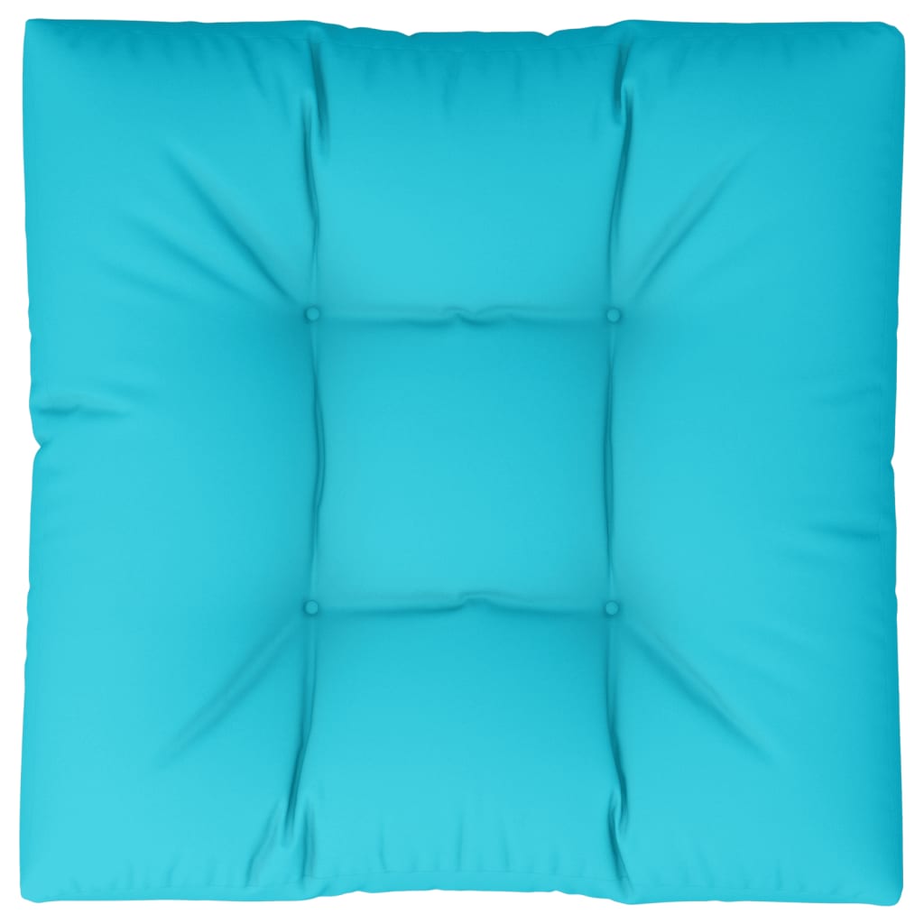 Vidaxl pallpute 80x80x12 cm stoff turkis