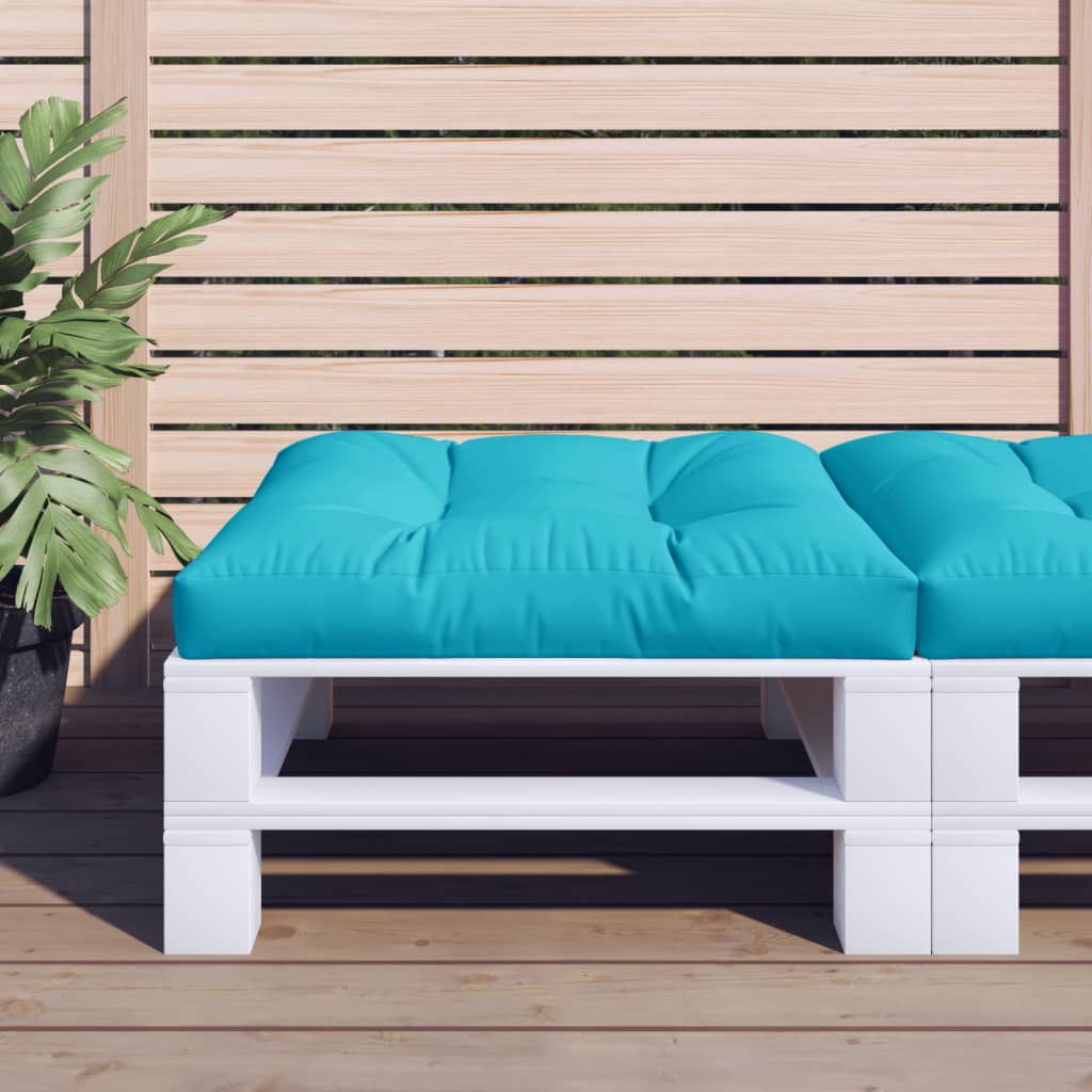 Vidaxl pallpute 80x80x12 cm stoff turkis
