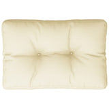 Polštář palety vidaxl 50x40x12 cm tkanin crème -colored