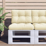 Polštář palety vidaxl 50x40x12 cm tkanin crème -colored