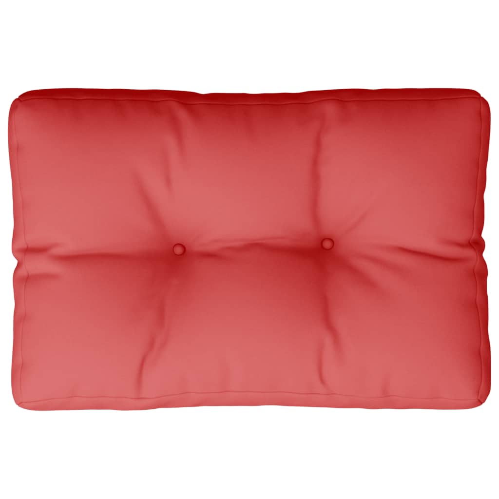 Vidaxl paletna blazina 50x40x12 cm tkanina rdeča
