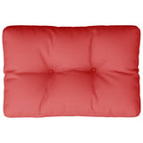Vidaxl paletna blazina 50x40x12 cm tkanina rdeča