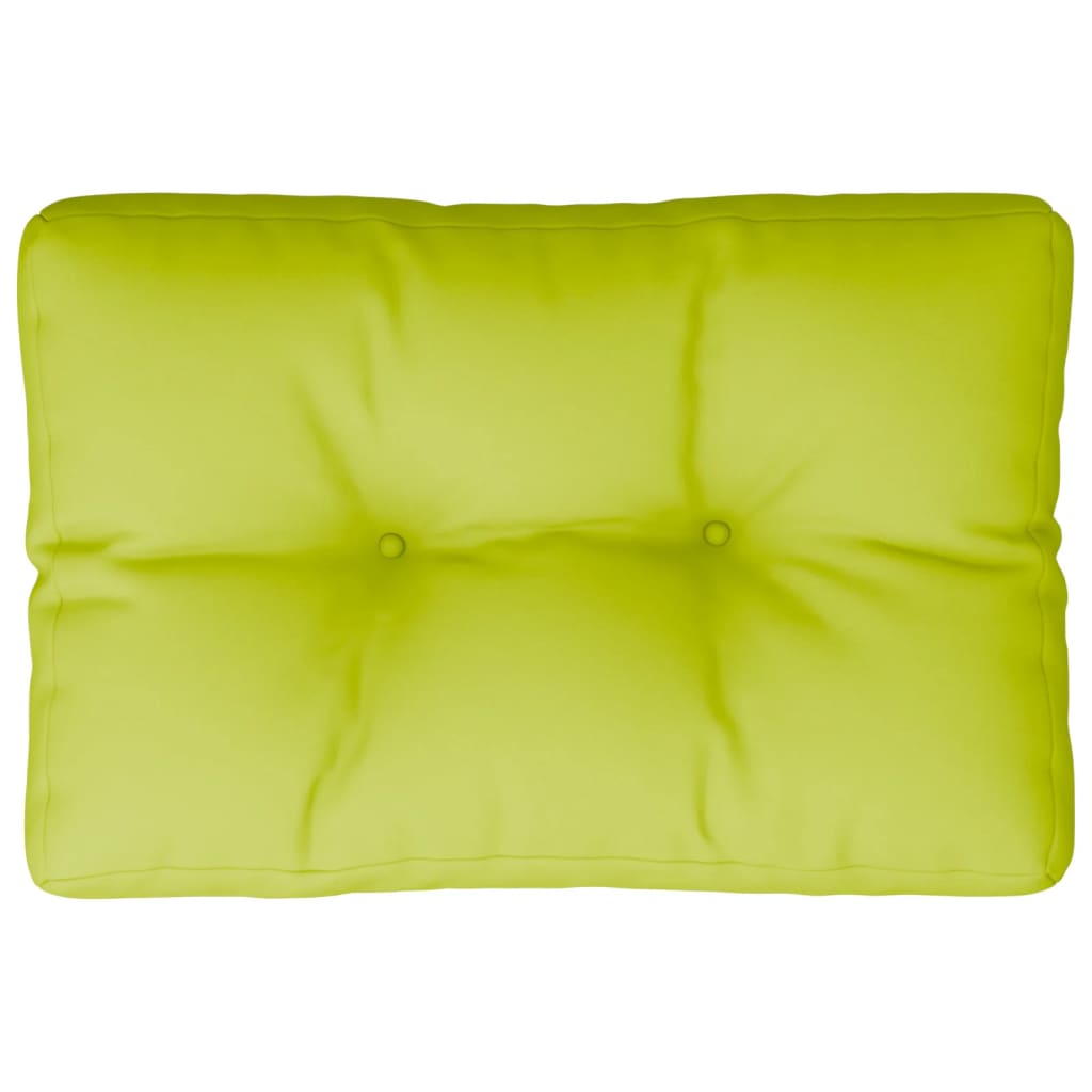 Vidaxl Pallet cushion 50x40x12 cm Fabric Clear green