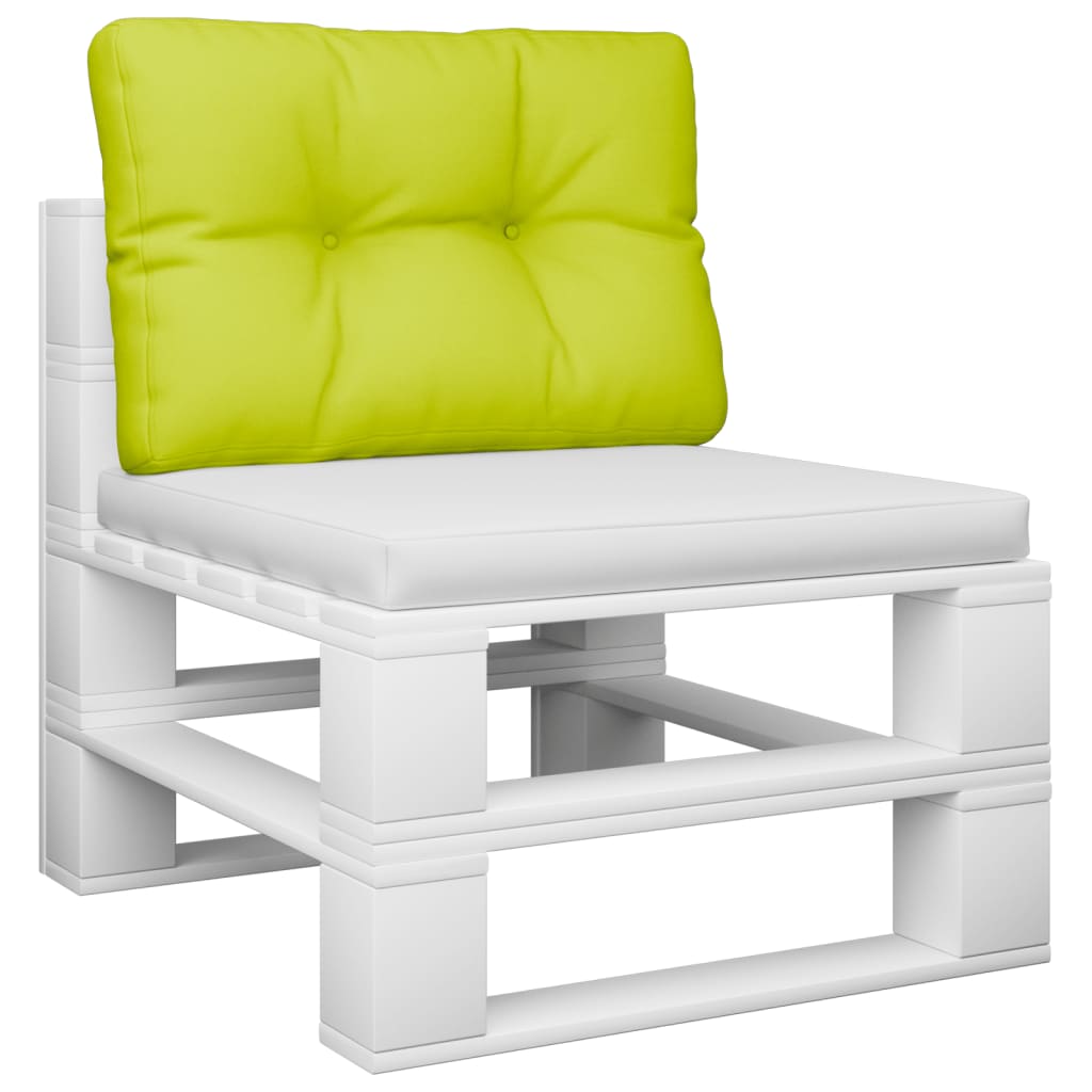 Vidaxl Pallet cushion 50x40x12 cm Fabric Clear green
