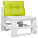 Vidaxl Pallet cushion 50x40x12 cm Fabric Clear green