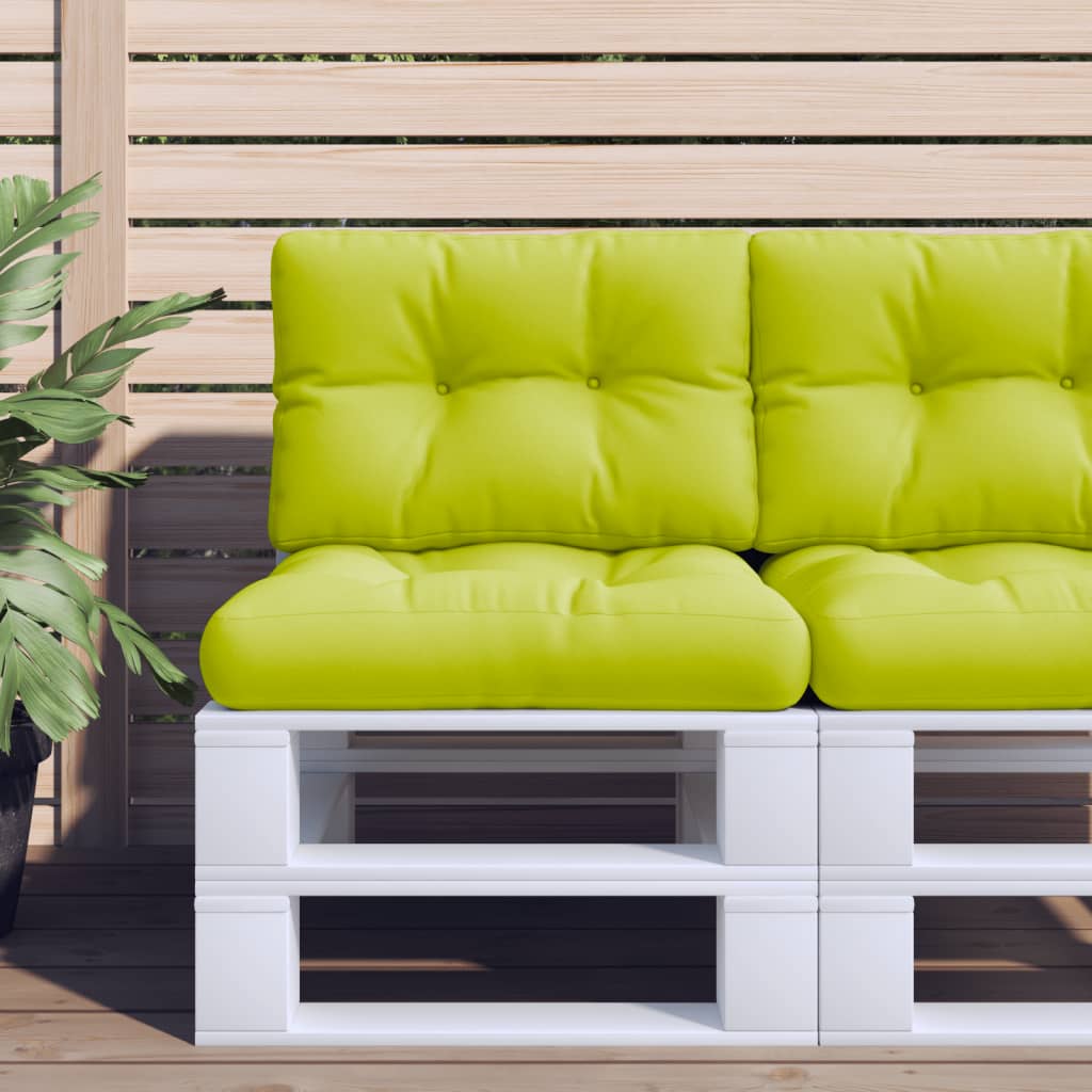 Vidaxl Pallet cushion 50x40x12 cm Fabric Clear green