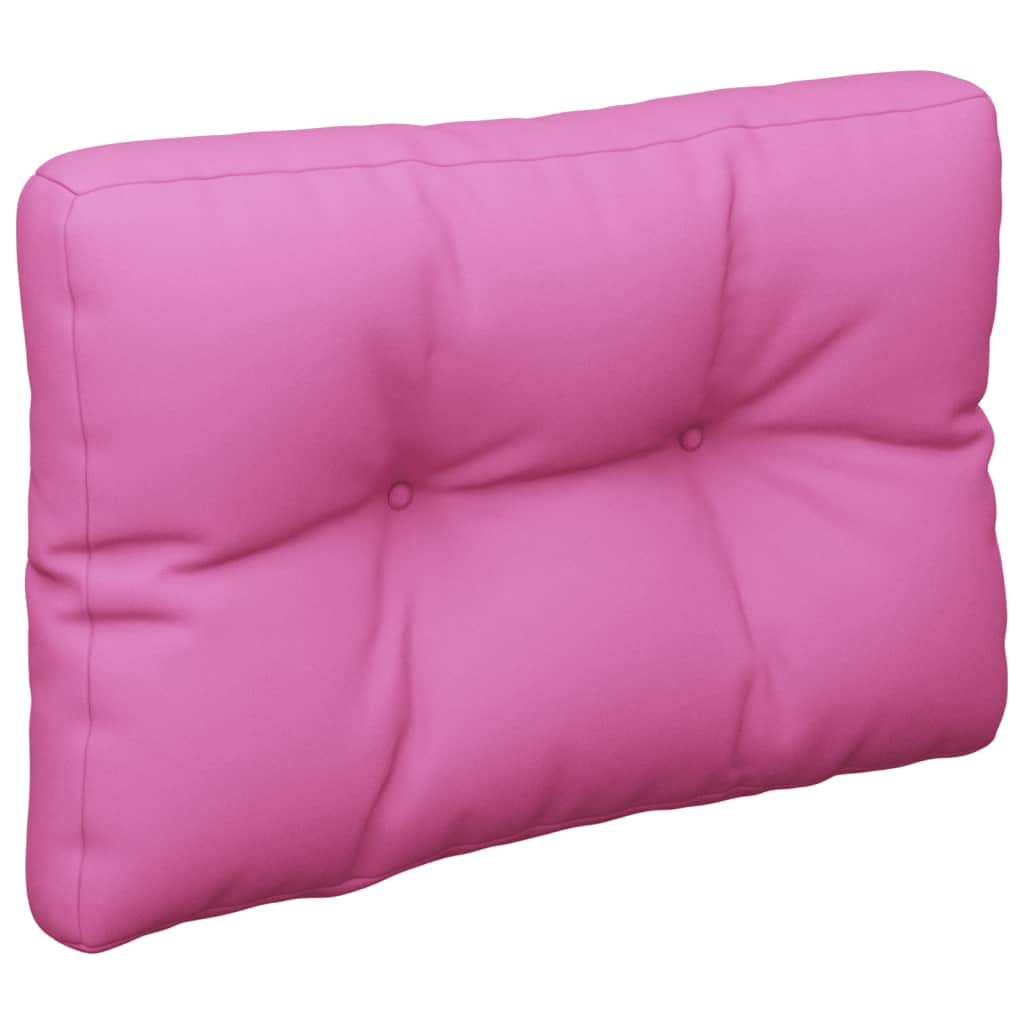 Vidaxl pallputer 60x40x12 cm stoff rosa