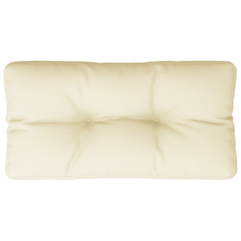 VidaXL Pallet cushion 70x40x12 cm Fabric Crème -colored