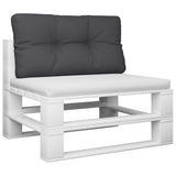 Vidaxl Pallet cushion 70x40x12 cm Fabric Black
