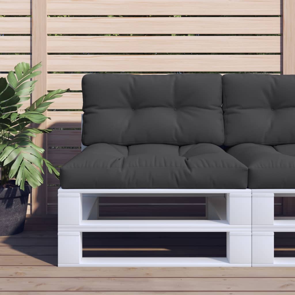 Vidaxl Pallet cushion 70x40x12 cm Fabric Black