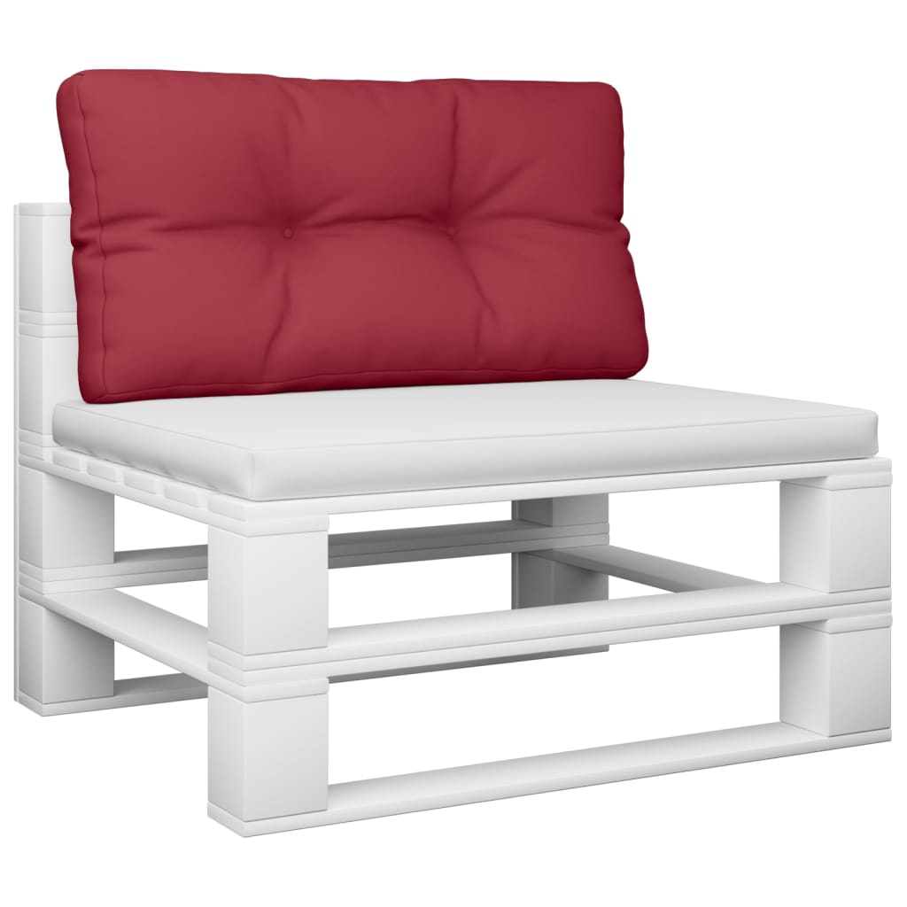 Vidaxl Pallet cushion 70x40x12 cm Fabric wine red