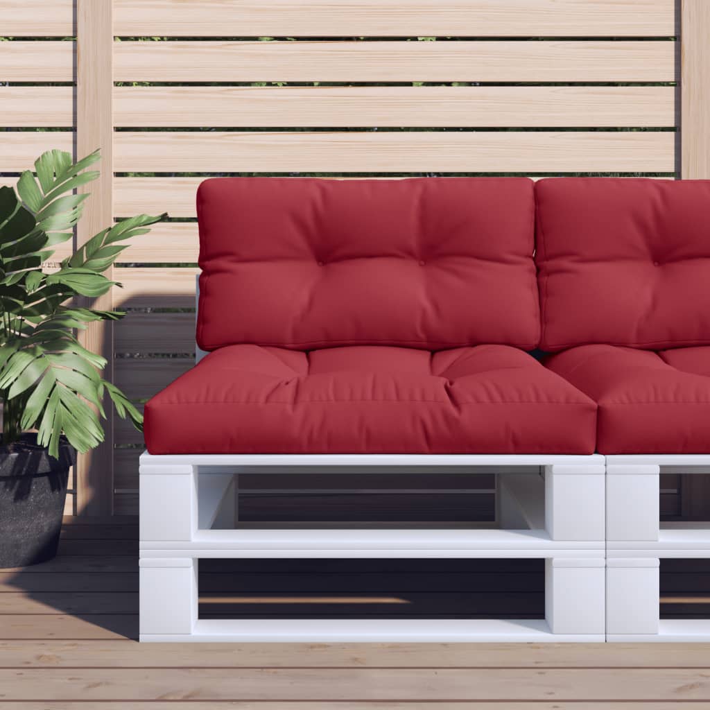 Vidaxl Pallet cushion 70x40x12 cm Fabric wine red