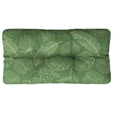 Vidaxl Pallet cushion leaf pattern 70x40x12 cm fabric