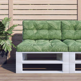 Vidaxl Pallet cushion leaf pattern 70x40x12 cm fabric