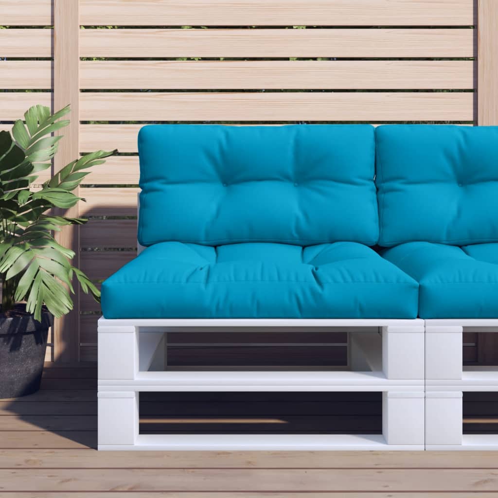 Vidaxl Pallet cushion 80x40x12 cm Fabric light blue