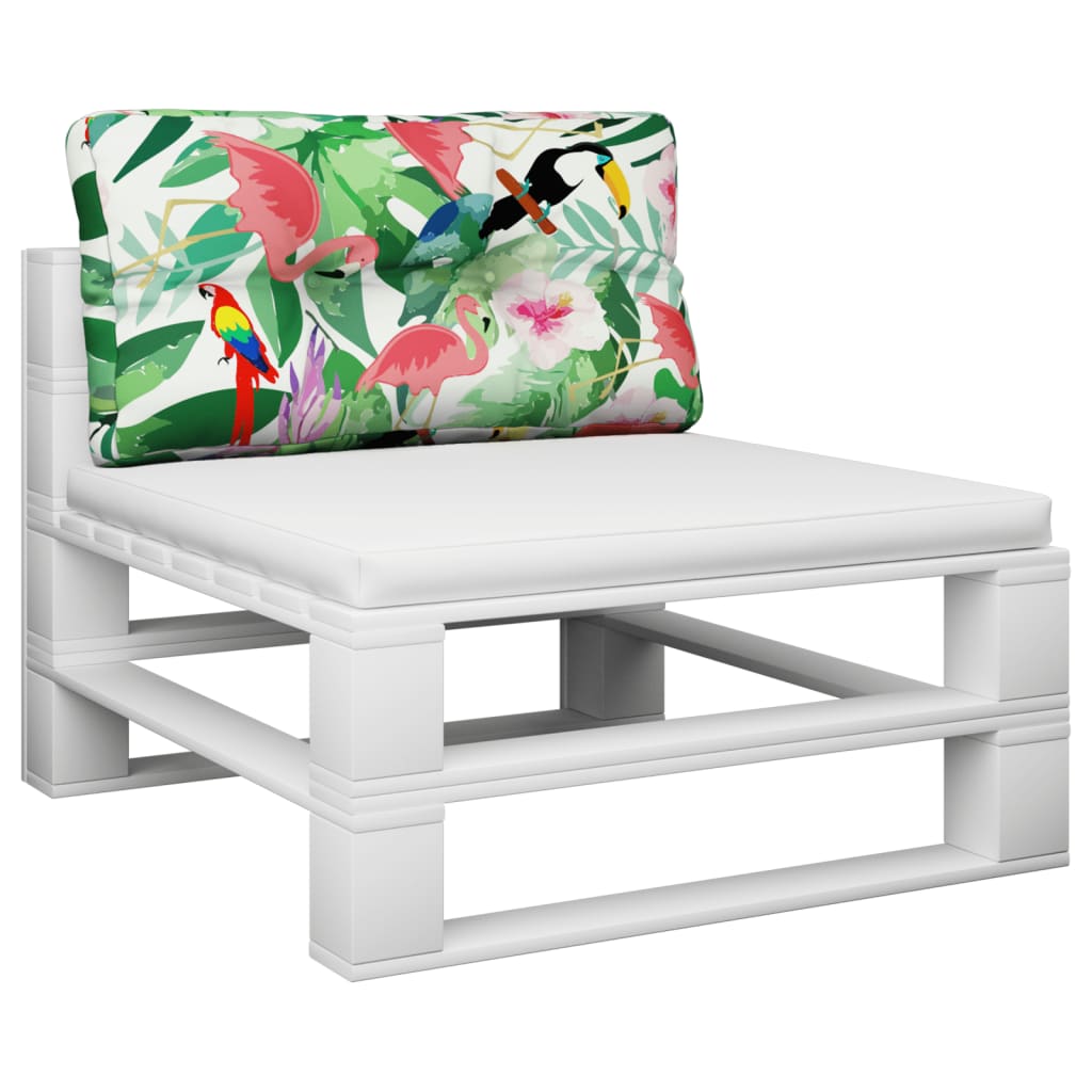Vidaxl paletna blazina 80x40x12 cm tkanina večkolorna
