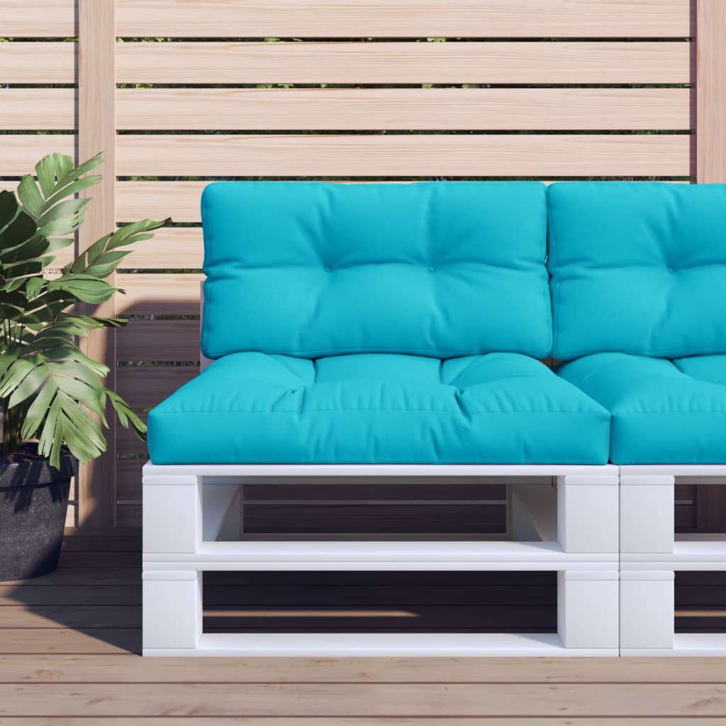 Vidaxl Pallet cushion 80x40x12 cm Fabric Turquoise