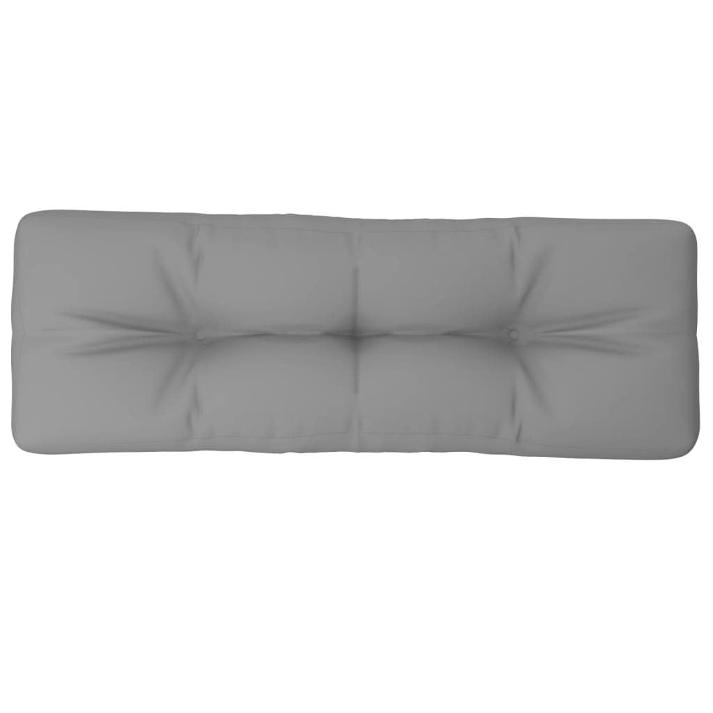 Vidaxl pallpute 120x40x12 cm stoff grå