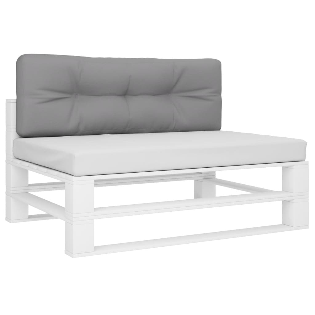 Vidaxl pallpute 120x40x12 cm stoff grå