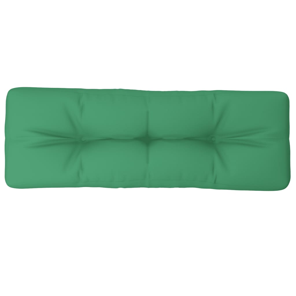 Vidaxl Pallet cushion 120x40x12 cm Fabric green