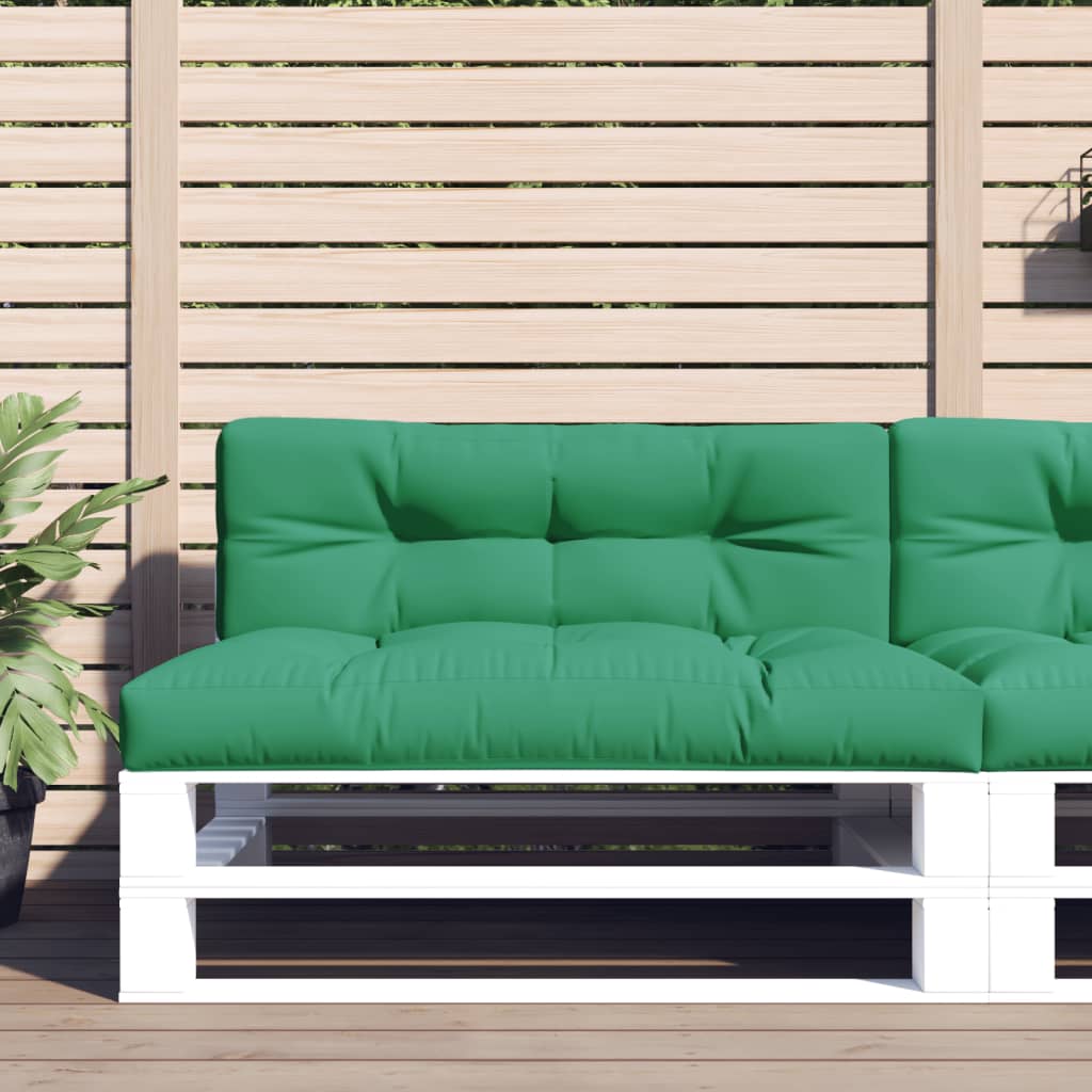 Vidaxl Pallet cushion 120x40x12 cm Fabric green