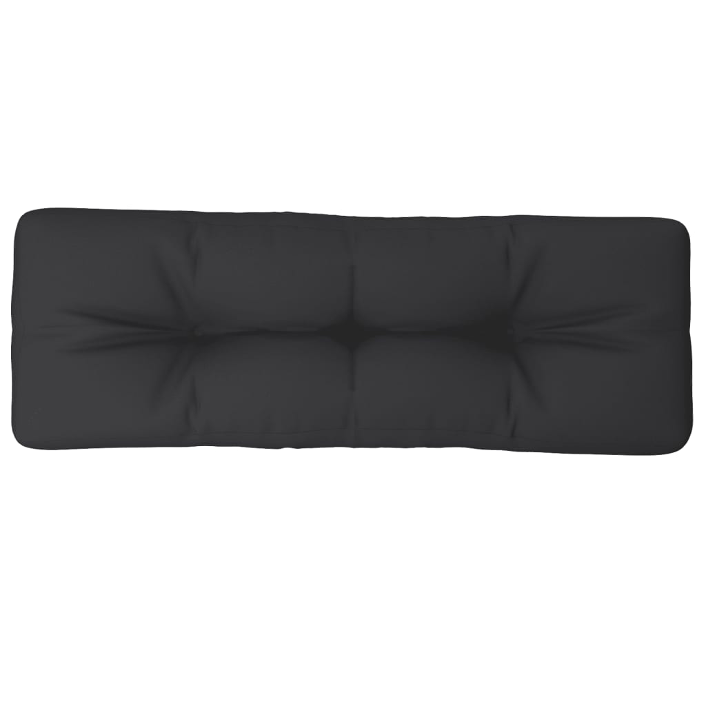 Vidaxl Pallet cushion 120x40x12 cm Fabric Black