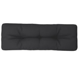 Vidaxl Pallet cushion 120x40x12 cm Fabric Black