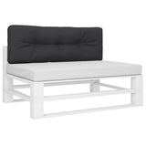 Vidaxl Pallet cushion 120x40x12 cm Fabric Black