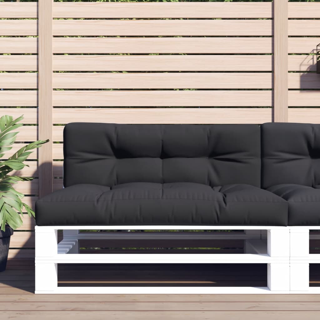 Vidaxl Pallet cushion 120x40x12 cm Fabric Black