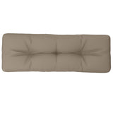 Vidaxl Pallet cushion 120x40x12 cm Fabric taupe