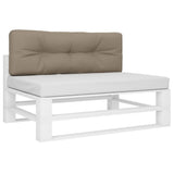 Vidaxl Pallet cushion 120x40x12 cm Fabric taupe