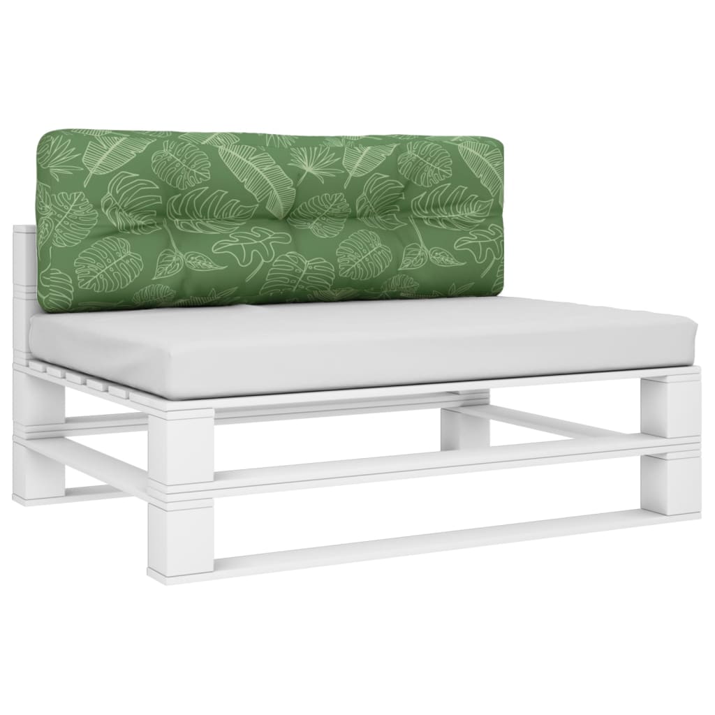 VIDAXL -Palettenkissen 120x40x12 cm Stoffblattmuster