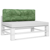 VIDAXL -Palettenkissen 120x40x12 cm Stoffblattmuster