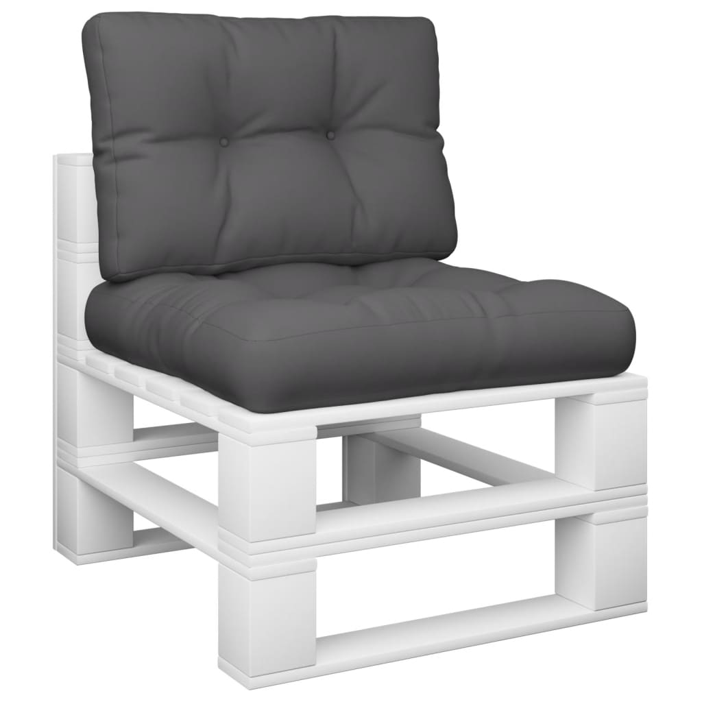 Vidaxl Pallet cushions 2 st fabric anthracite -colored