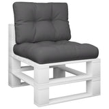Vidaxl Pallet cushions 2 st fabric anthracite -colored