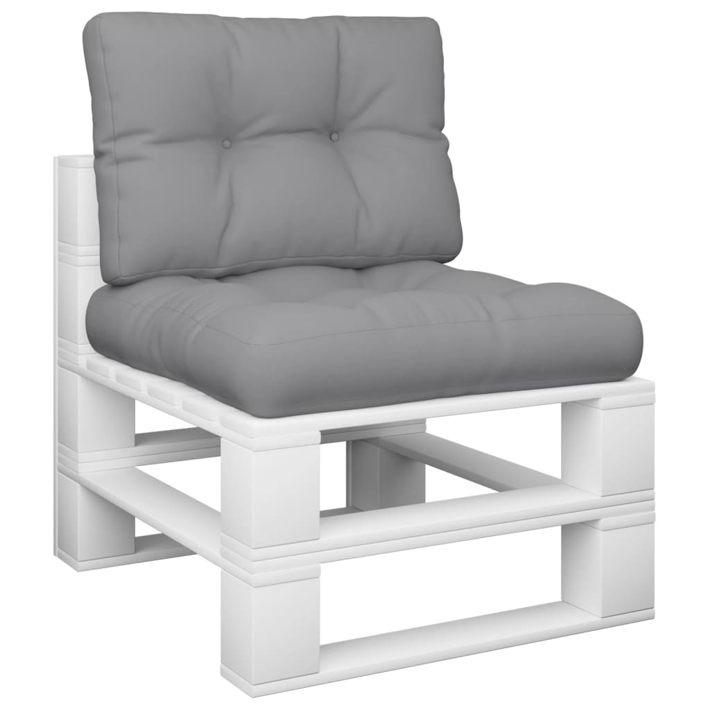 Vidaxl Pallet cushions 2 st fabric gray