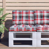 Vidaxl Pallet cushions 2 st fabric diamond pattern red