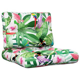 Vidaxl Pallet Cushions 2 St tissu multi-colorant