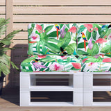 Vidaxl Pallet Cushions 2 St tissu multi-colorant