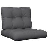 Vidaxl Pallet cushions 2 st fabric anthracite -colored