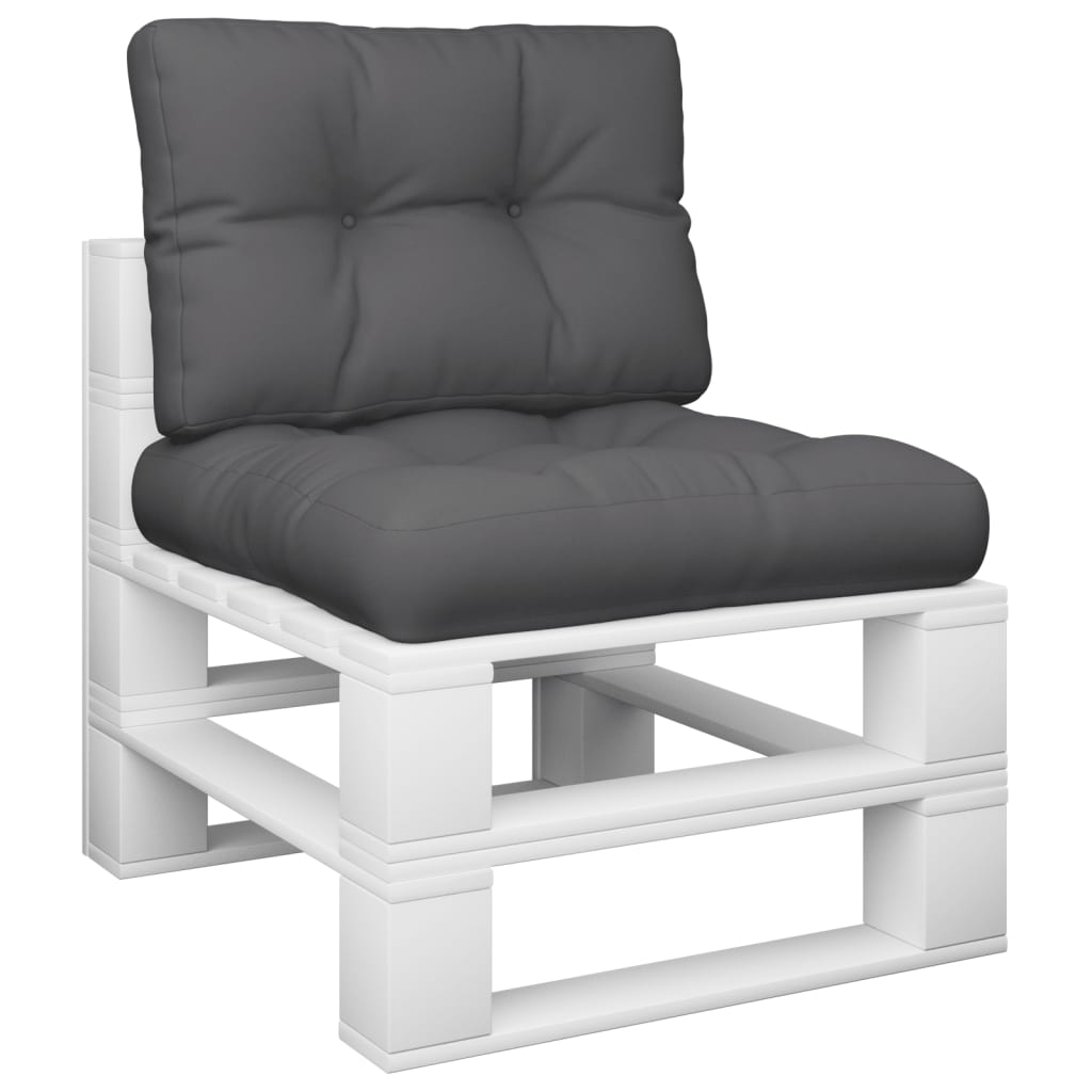 Vidaxl Pallet cushions 2 st fabric anthracite -colored