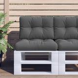 Vidaxl Pallet cushions 2 st fabric anthracite -colored