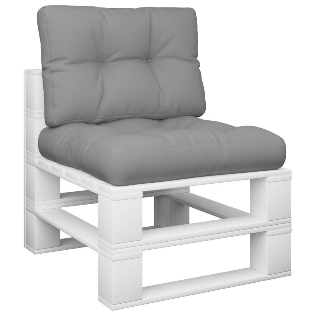 Vidaxl Pallet cushions 2 st fabric gray