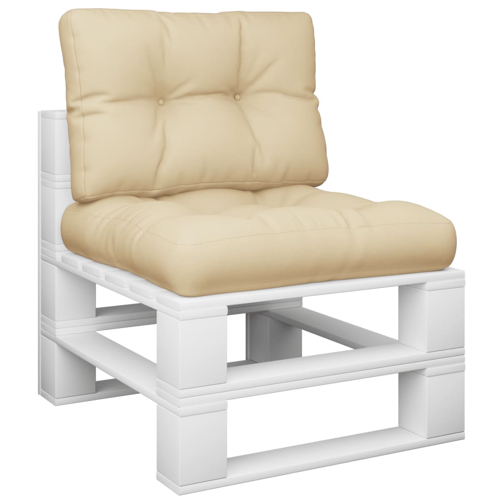 Vidaxl Pallet cushions 2 st fabric beige