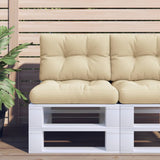 Vidaxl Pallet cushions 2 st fabric beige