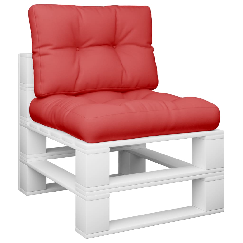 Vidaxl Pallet cushions 2 st fabric red